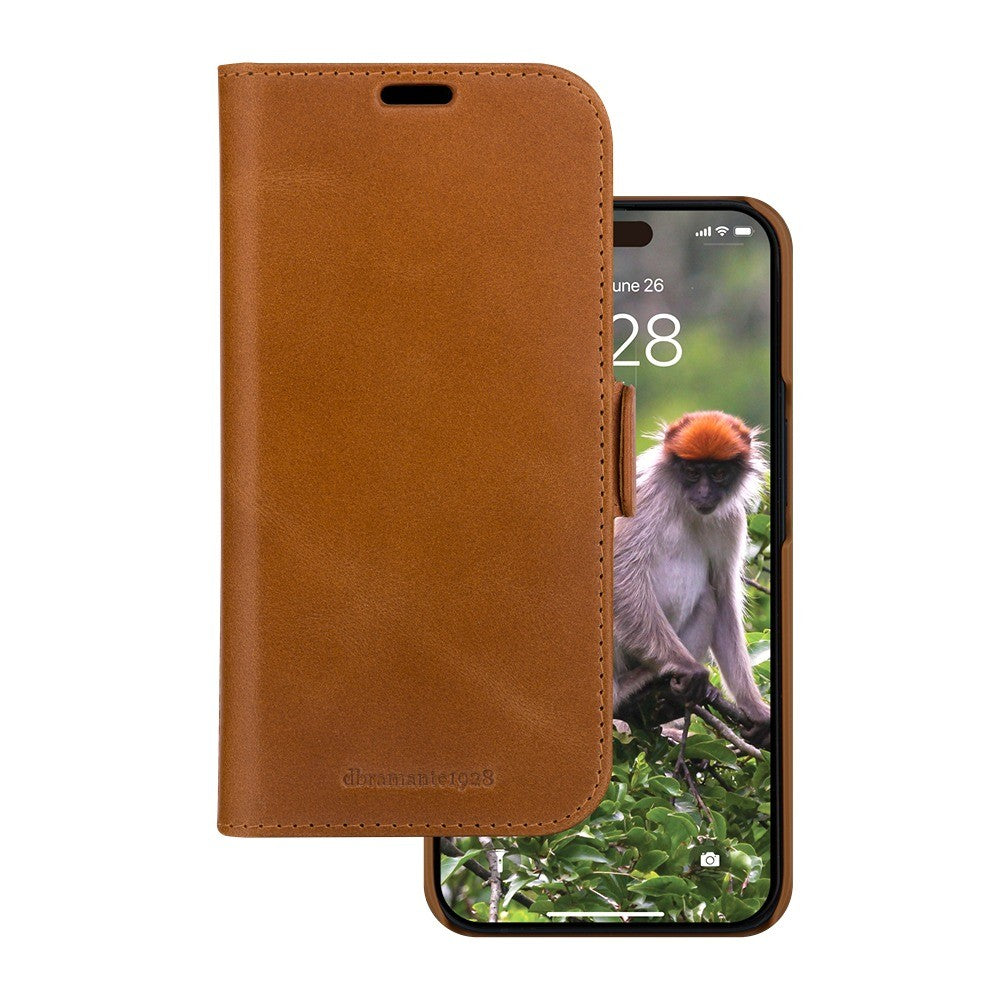 Lynge Leather Case for iPhone 15 Tan Brown Lynge Leather Case for iPhone 15 Tan Brown